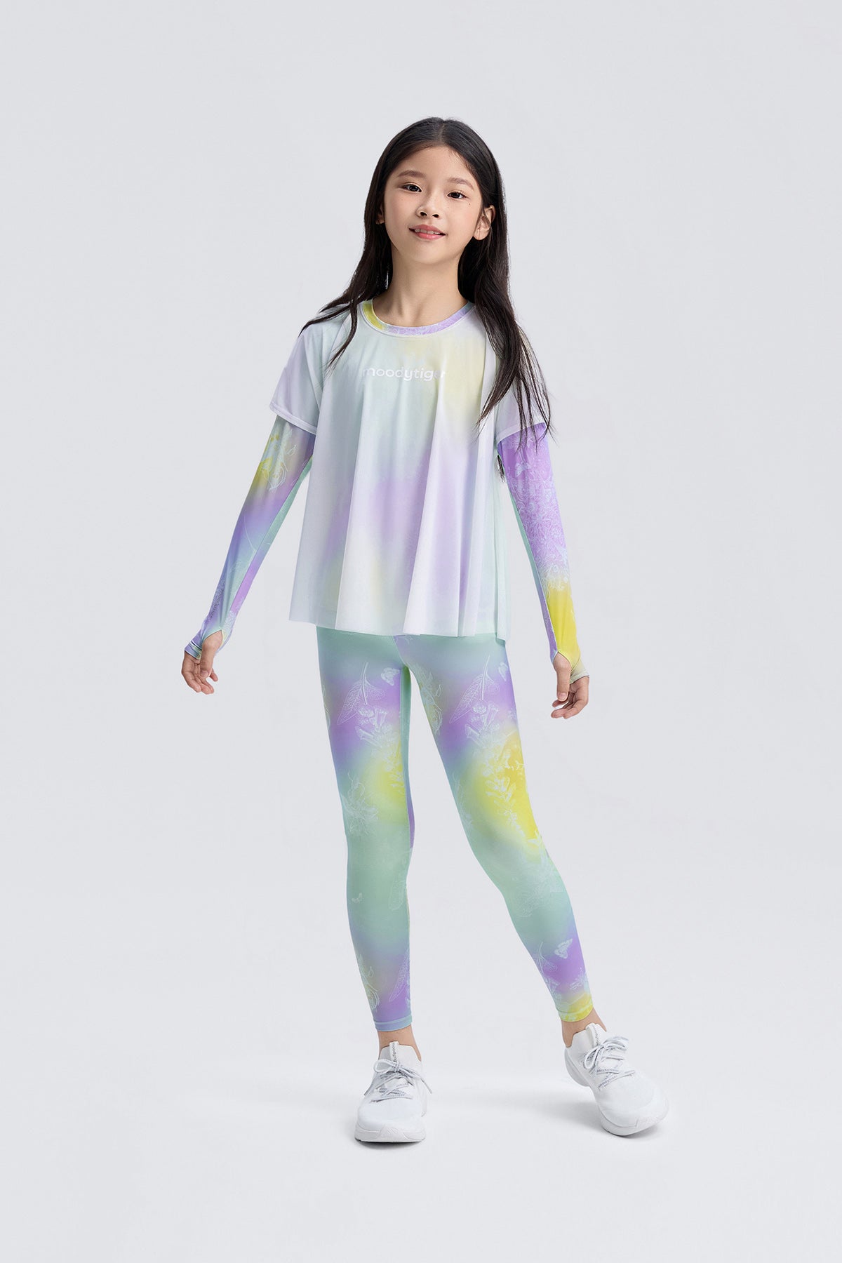Fairy Long Sleeve Tee **Gradient Buzz Cyan**