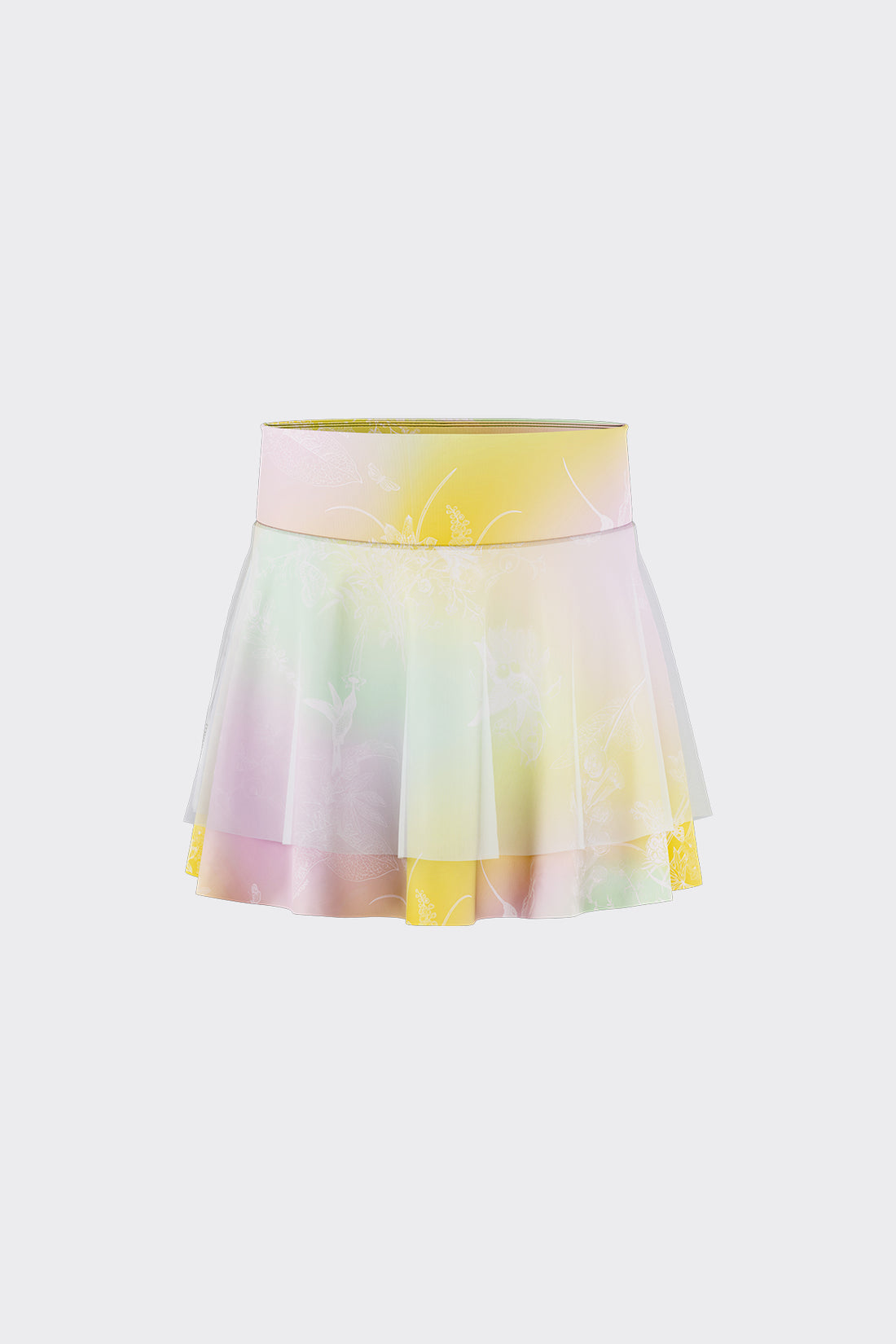 Fairy Printed Skirt **Gradient Buzz Pink**