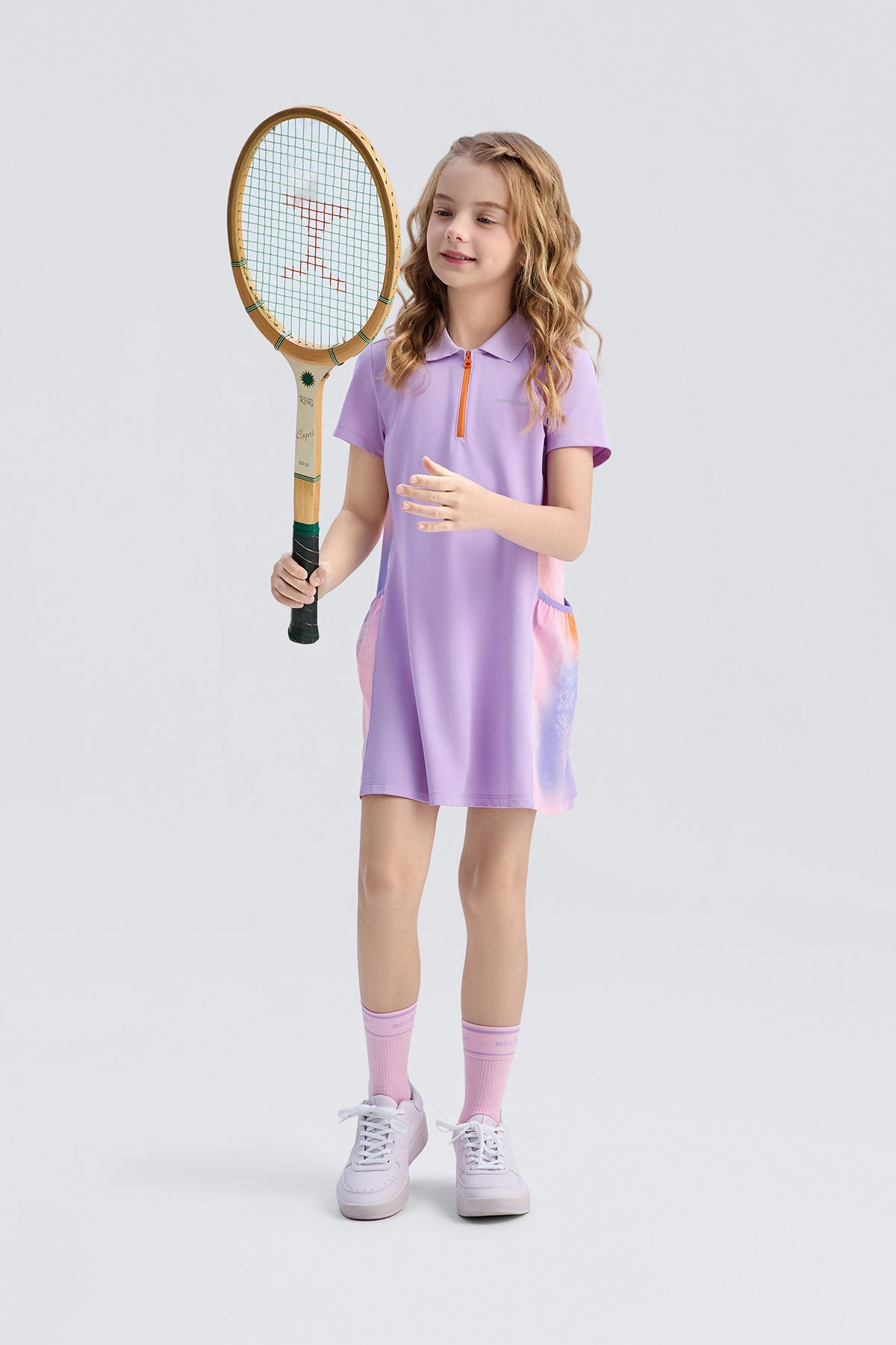 Fairy Short Sleeve Polo Dress **Whelan Purple**