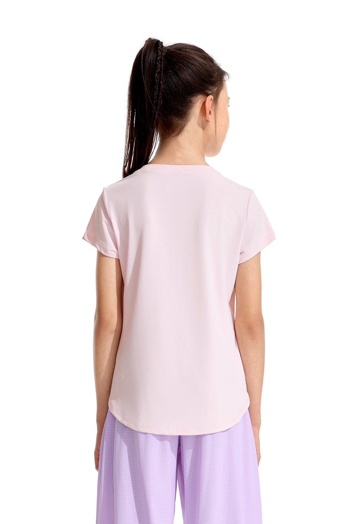 Girl's Lightweight Sports Tee **Rose Quartz**