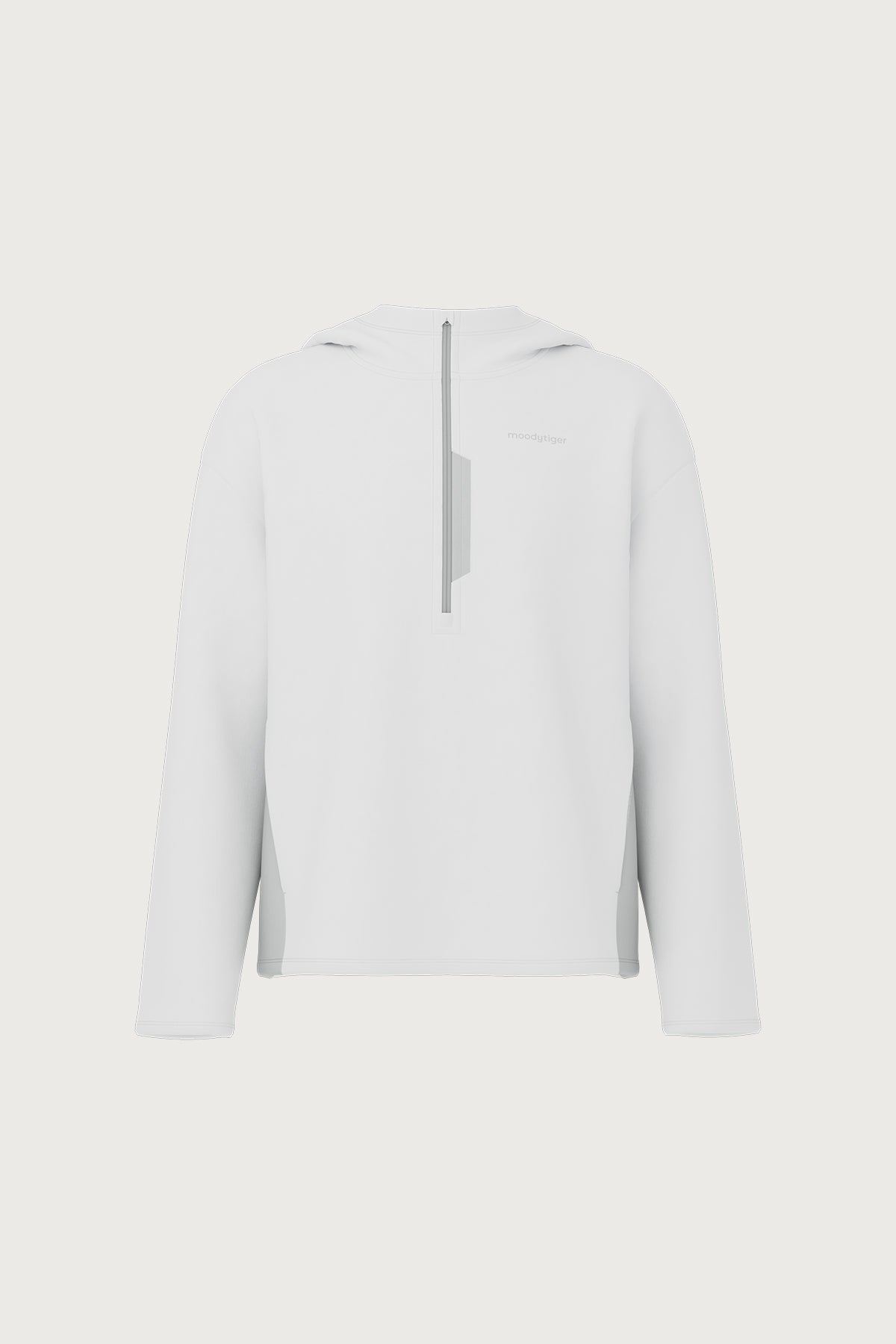 Half-zip Neoprene Anorak Jacket **Cloud Dancer**