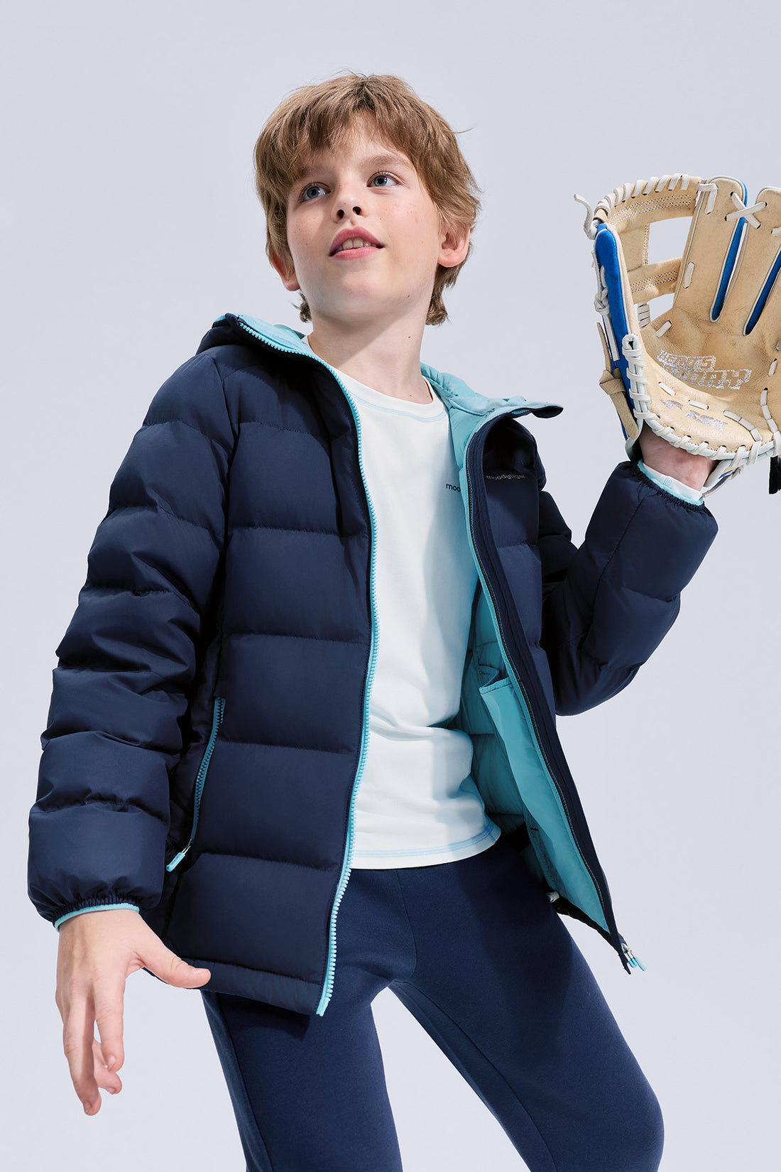 Hooded Down Jacket **Midnight**