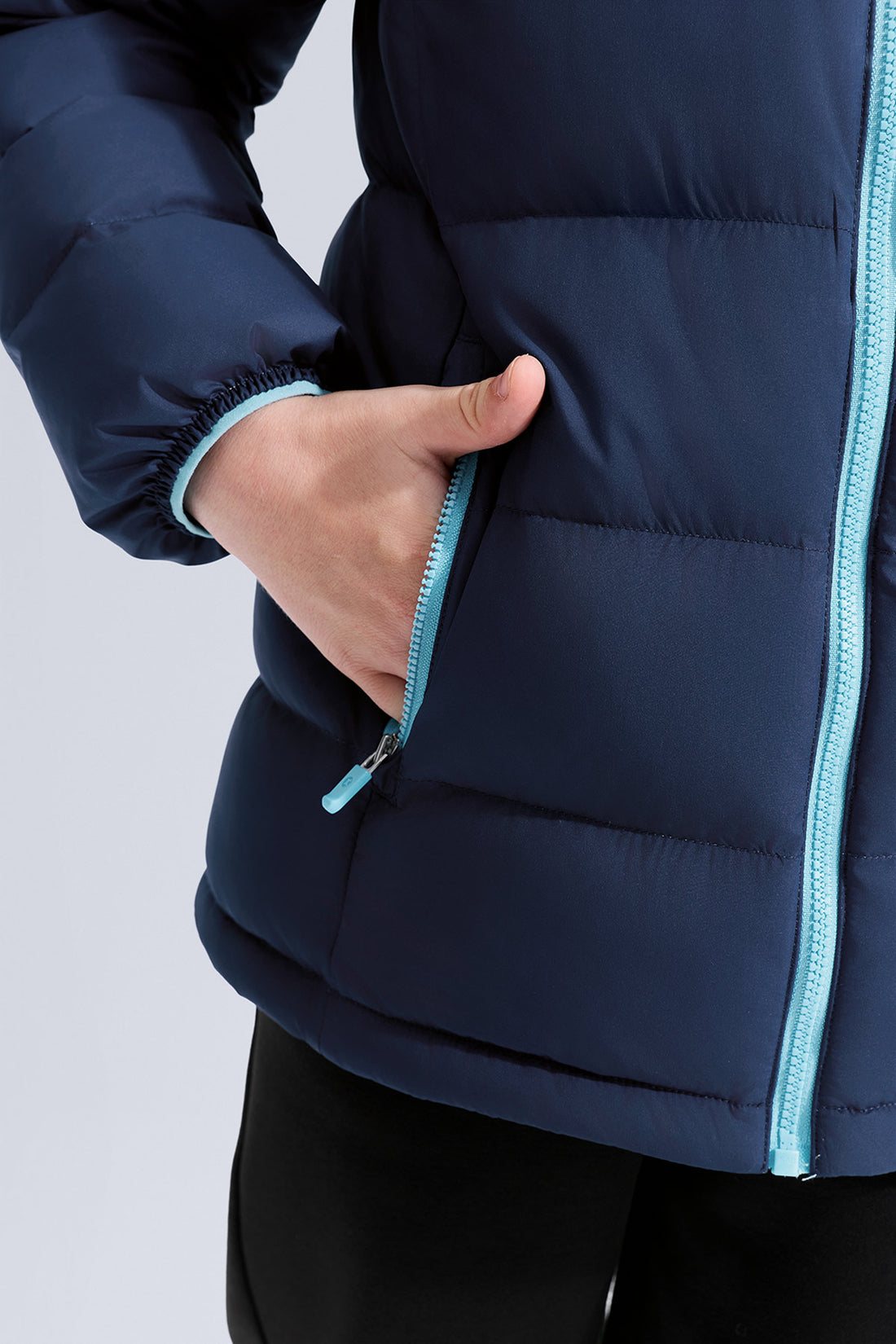 Hooded Down Jacket **Midnight**
