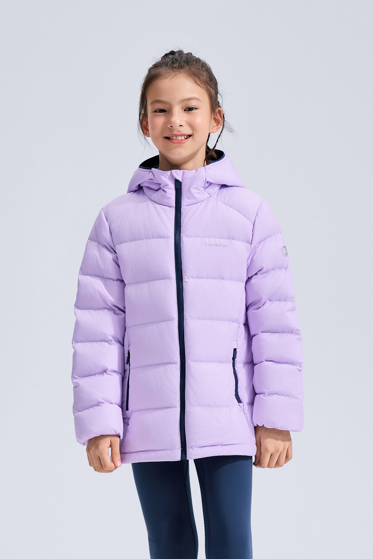 Hooded Down Jacket **Taro Purple**