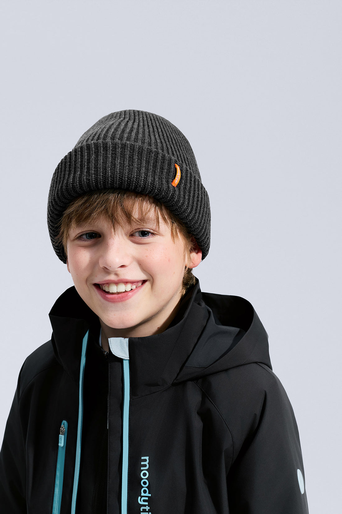 Knit Beanie Hat **Charcoal Black**