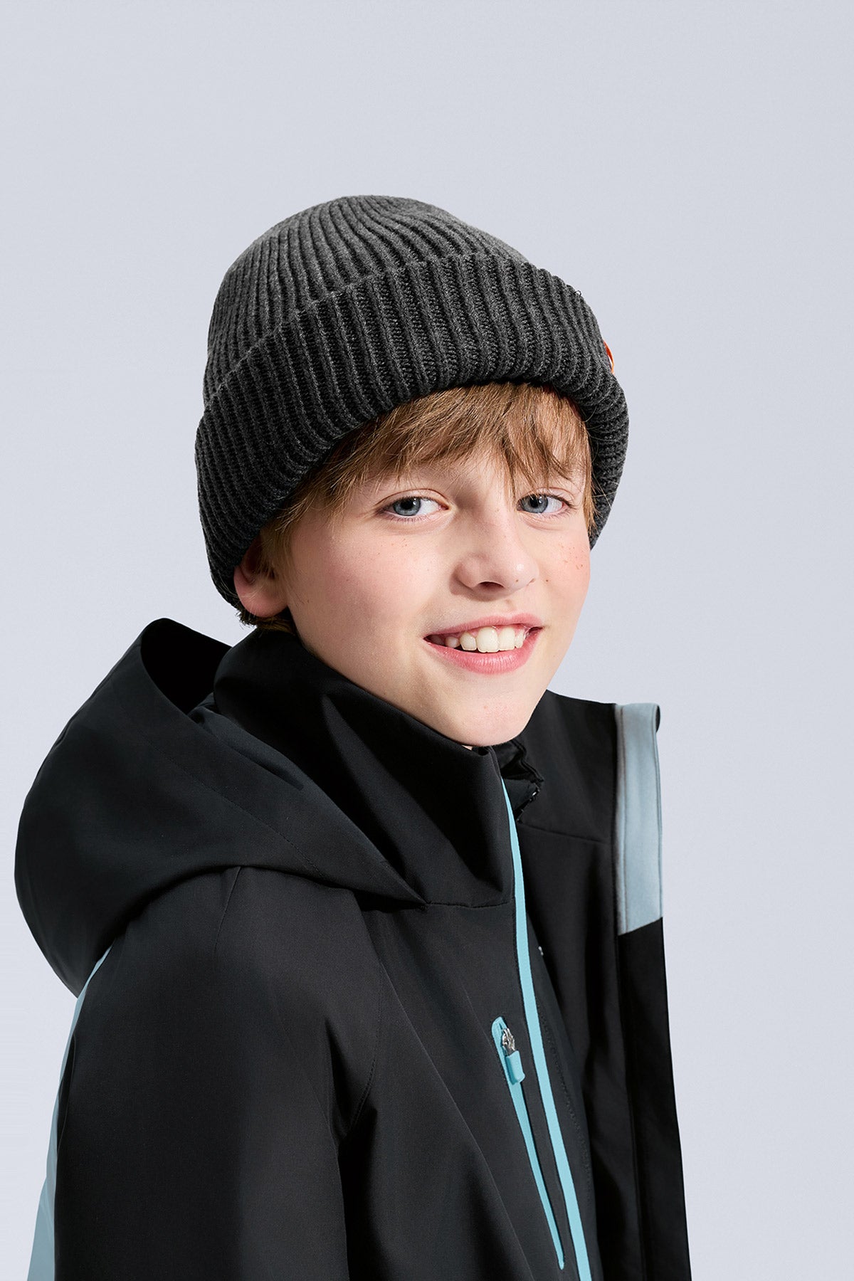 Knit Beanie Hat **Charcoal Black**