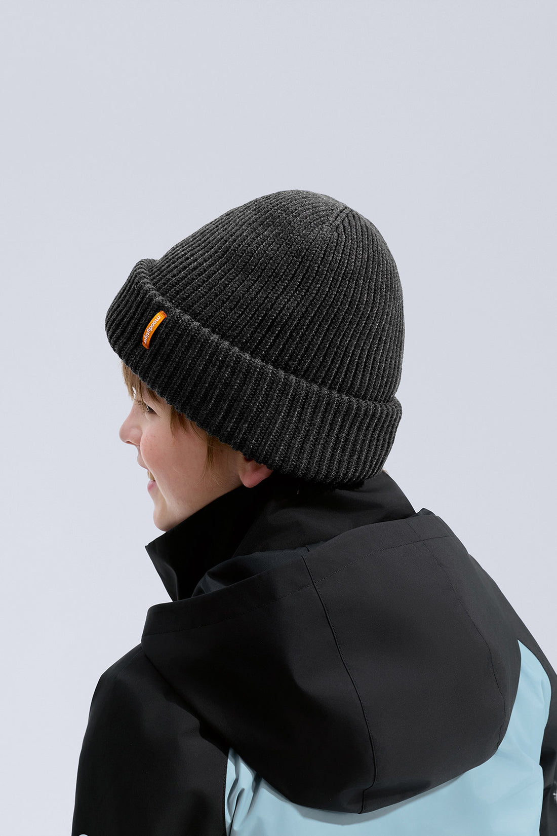 Knit Beanie Hat **Charcoal Black**