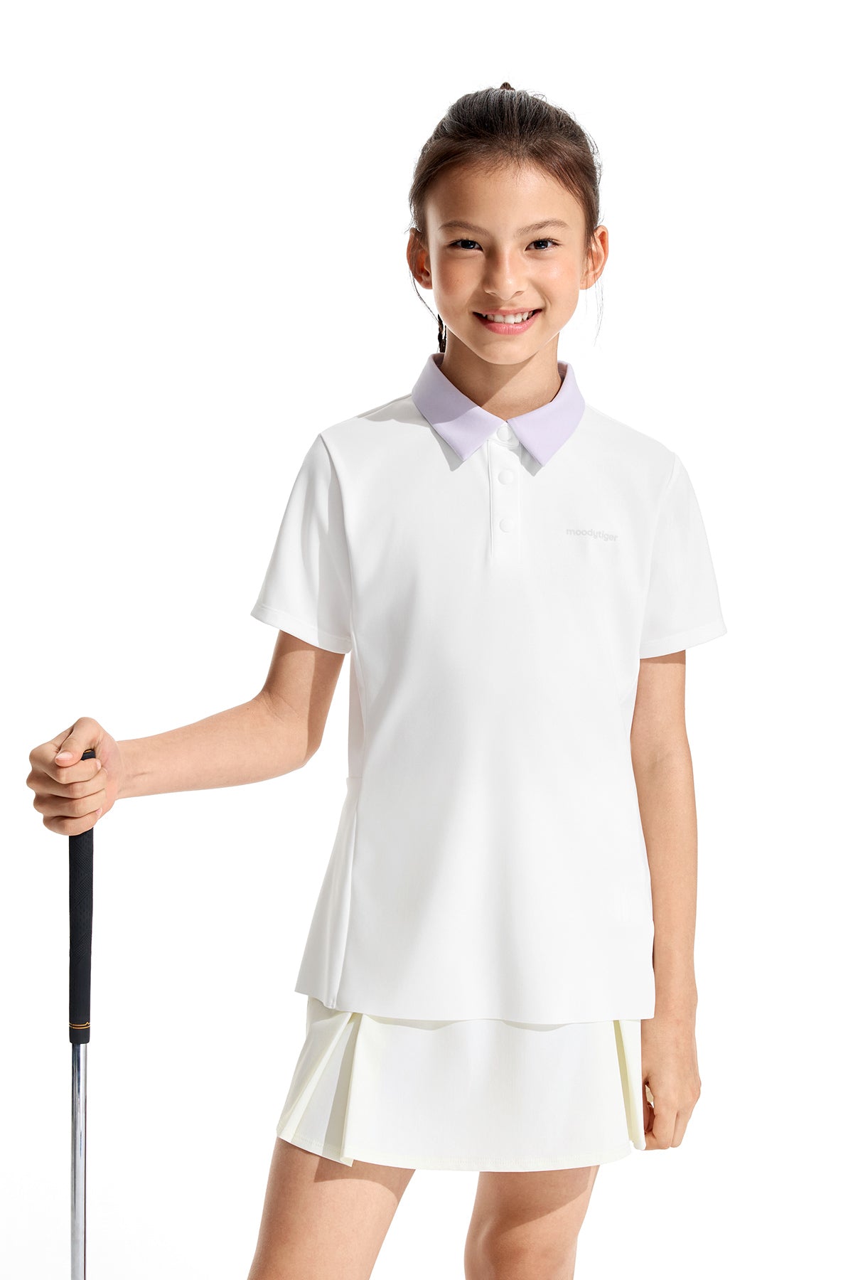 Lightweight Short Polo **Cloud Dancer**