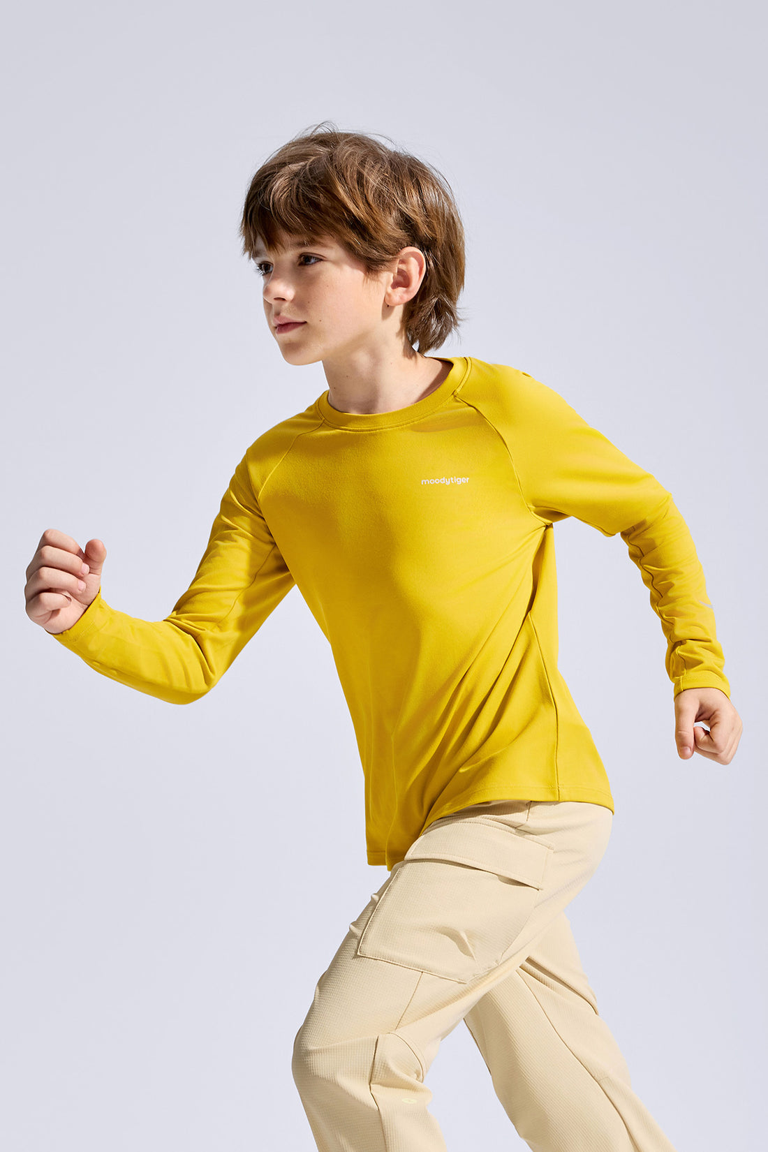 Long Sleeve Sport Tee **Amber yellow**