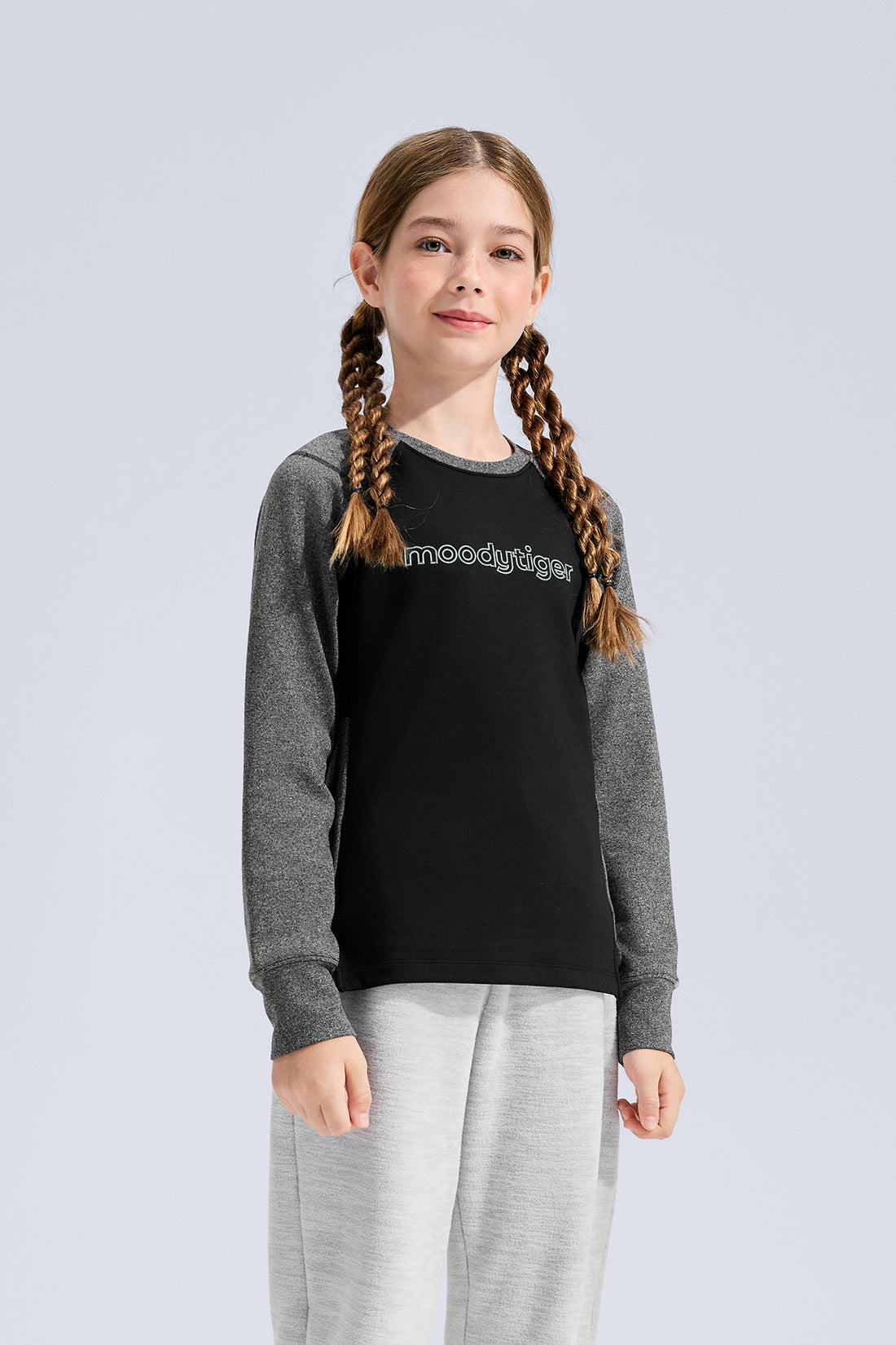 Long Sleeve Sport Tee **Charcoal Black**