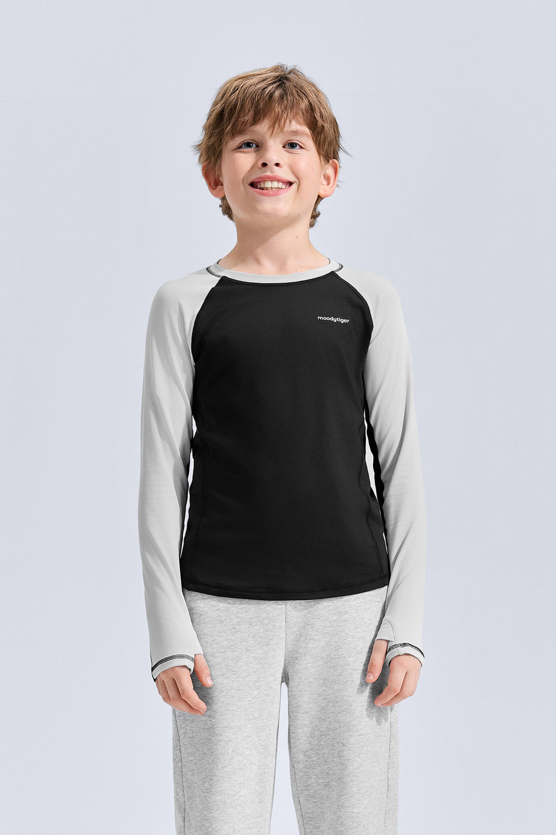 Long Sleeve Sport Tee **Charcoal Black**
