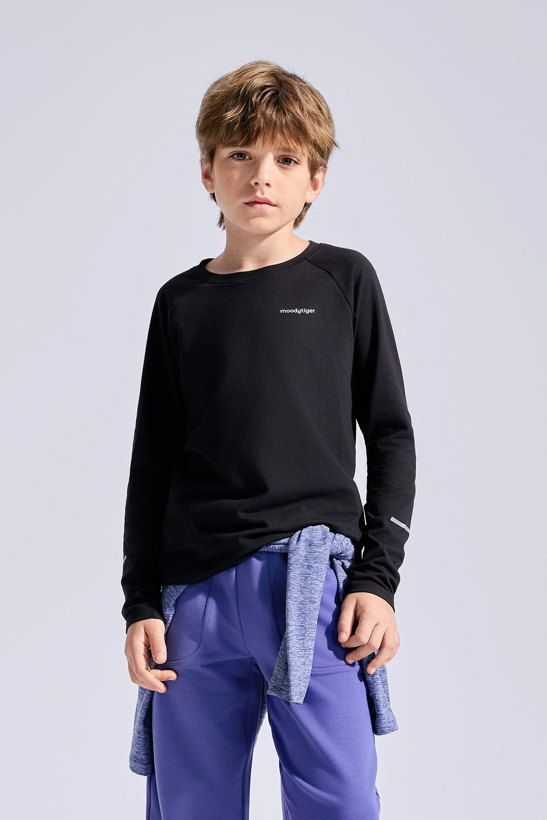 Long Sleeve Sport Tee **Charcoal Black**