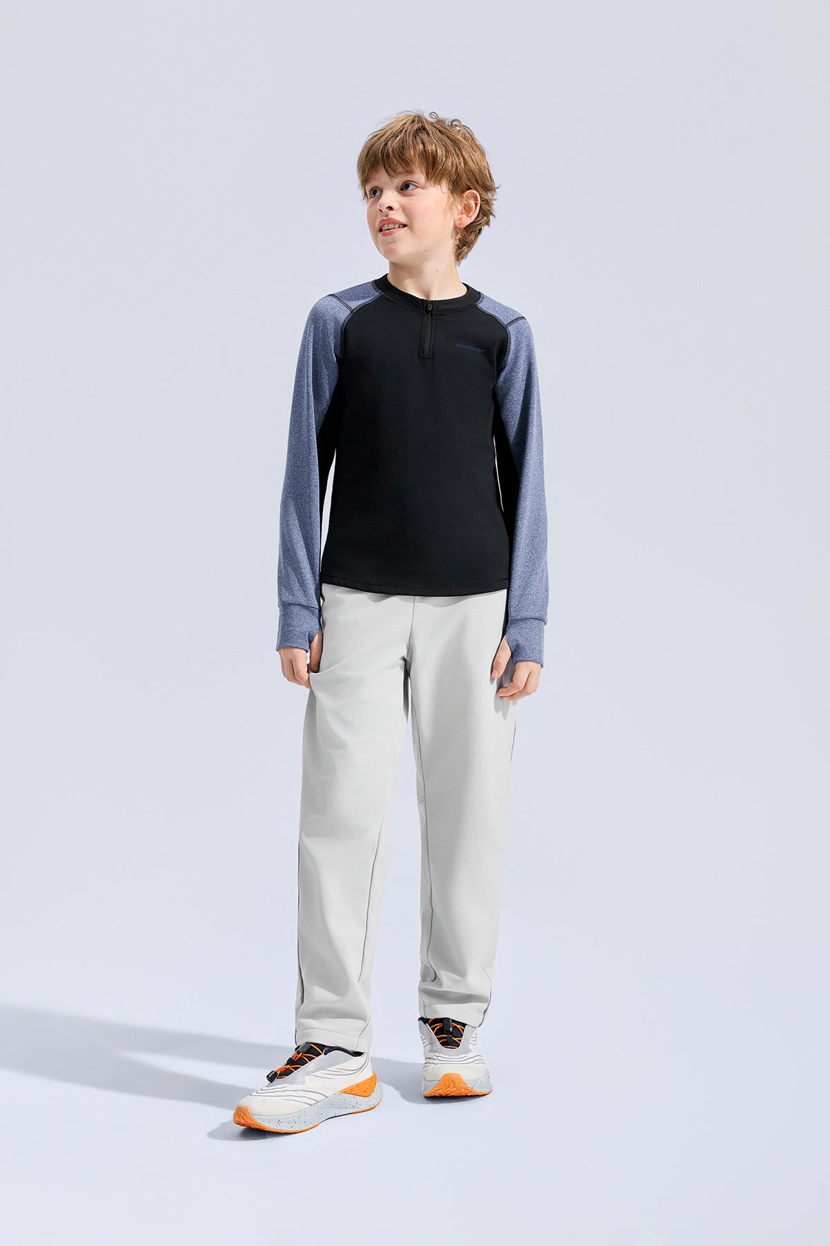 Long Sleeve Sport Tee **Charcoal Black**