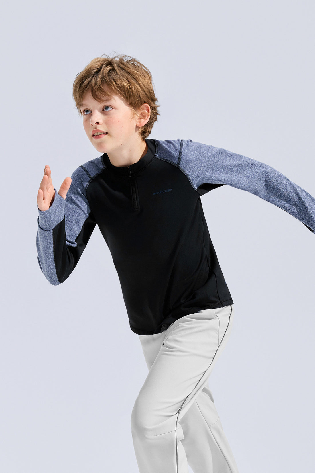 Long Sleeve Sport Tee **Charcoal Black**