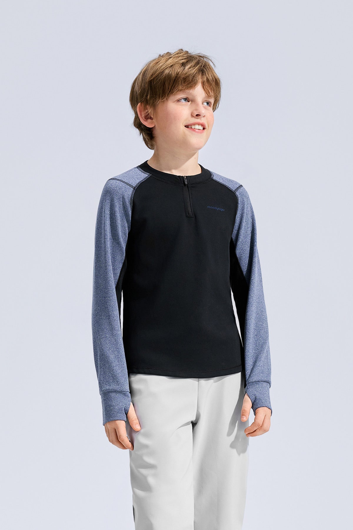 Long Sleeve Sport Tee **Charcoal Black**