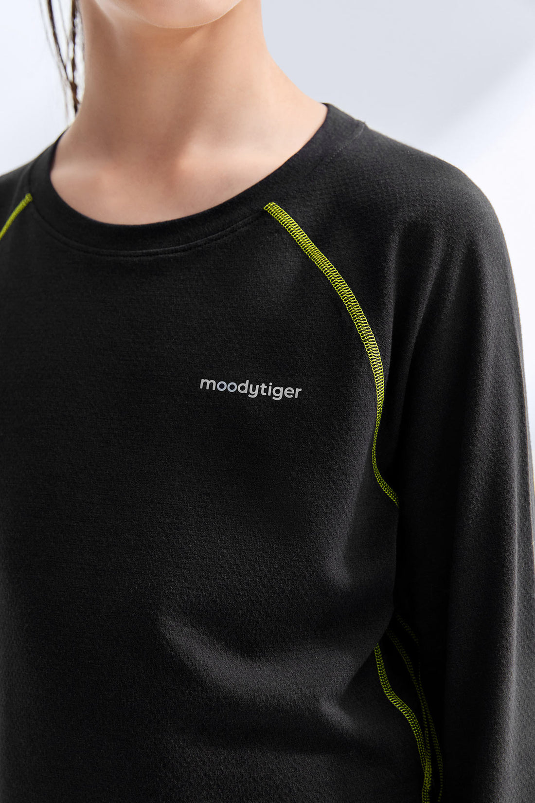 Long Sleeve Sport Tee **Charcoal Black**