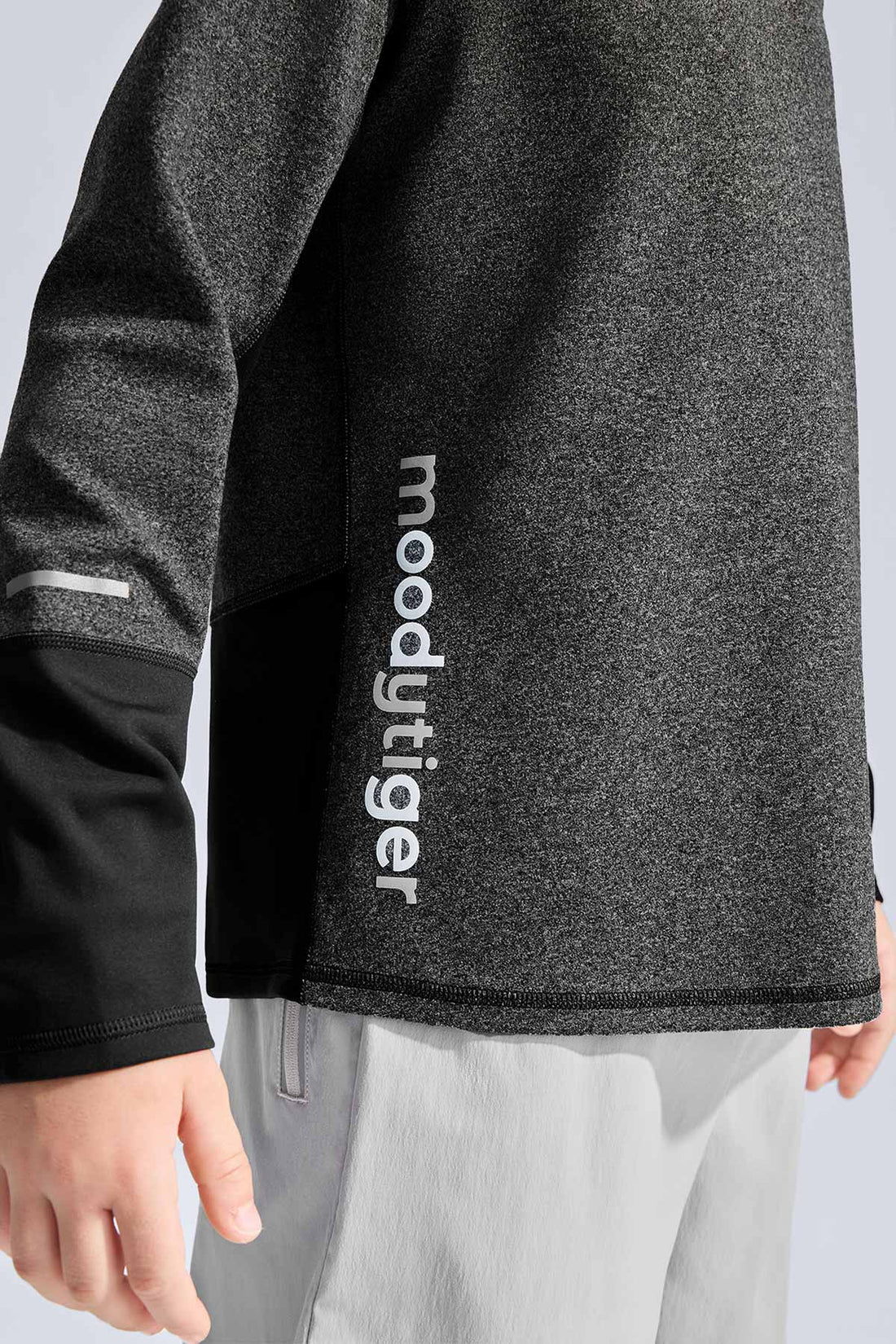 Long Sleeve Sport Tee **Charcoal Black**