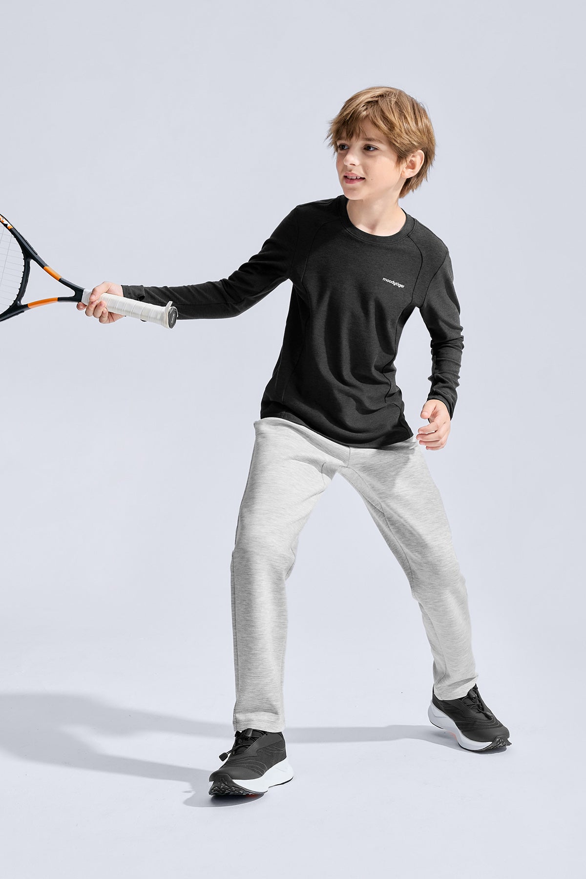 Long Sleeve Sport Tee **Charcoal Black**