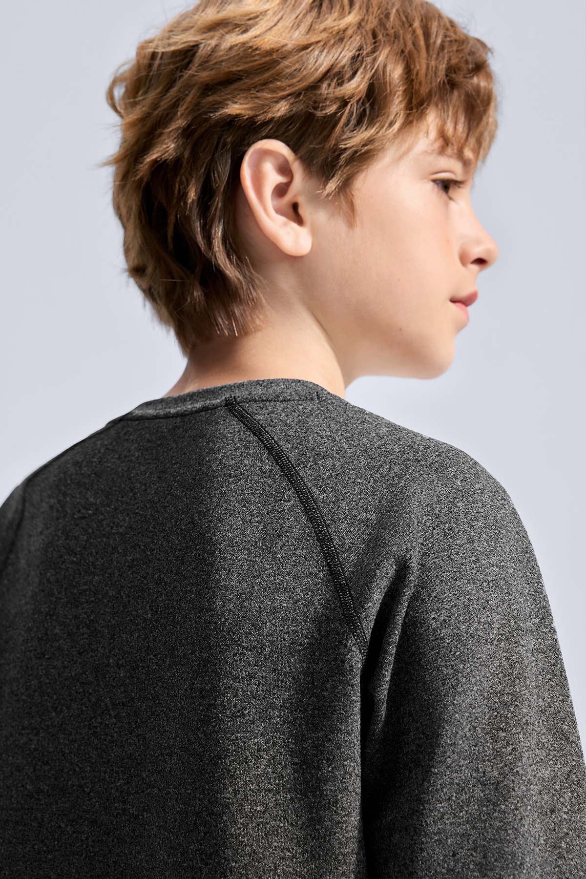 Long Sleeve Sport Tee **Charcoal Black**
