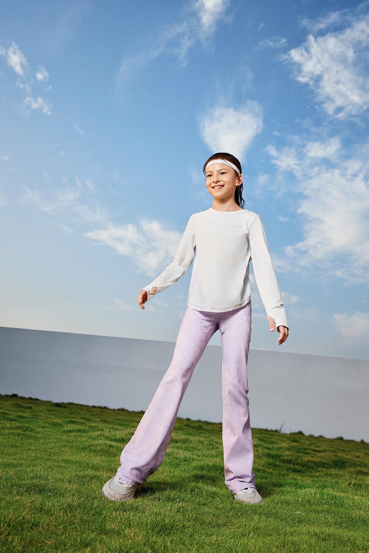 Long Sleeve Sport Tee **Cloud Dancer**