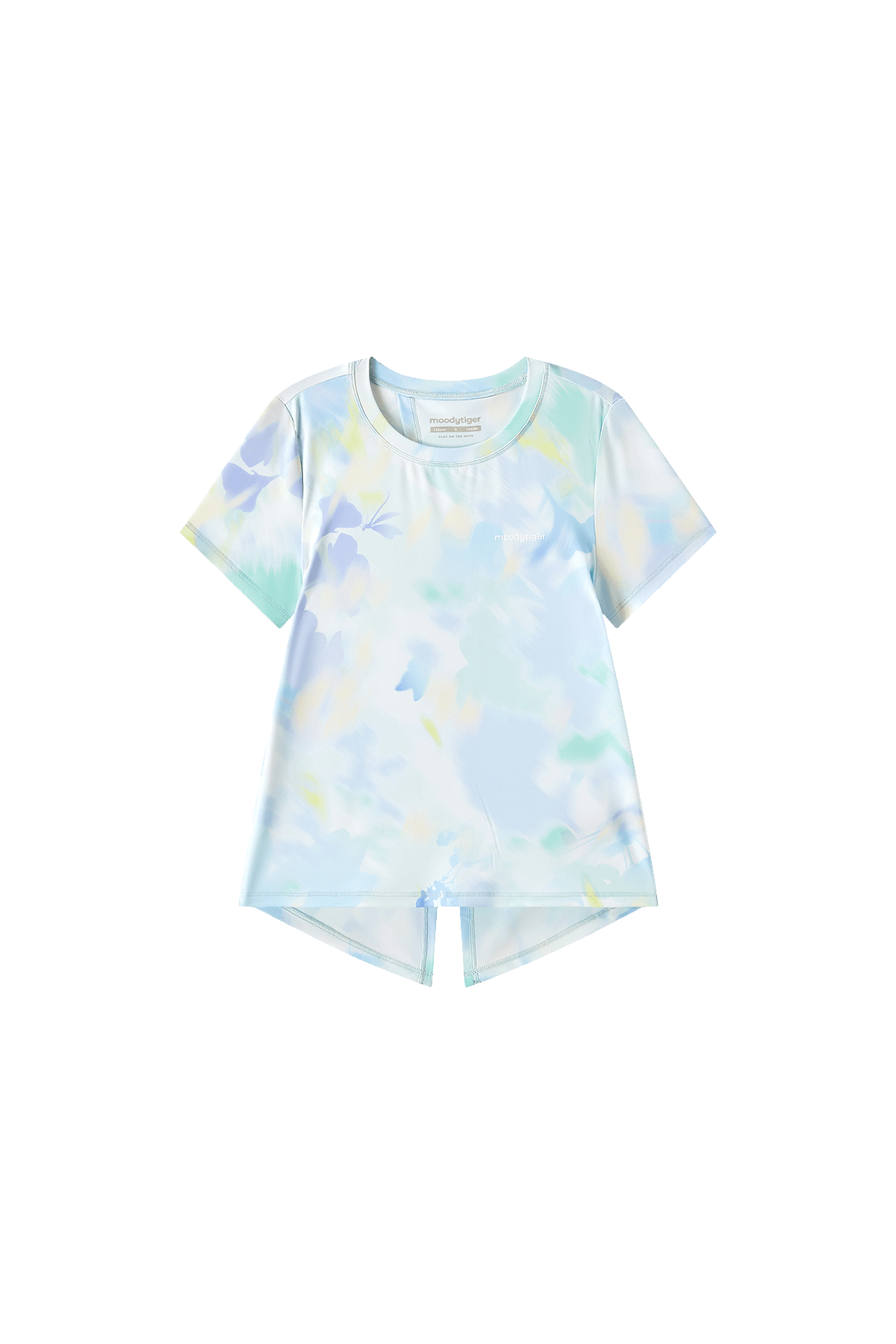 Mesh Open Back Tee **Bloom Romance Blue**