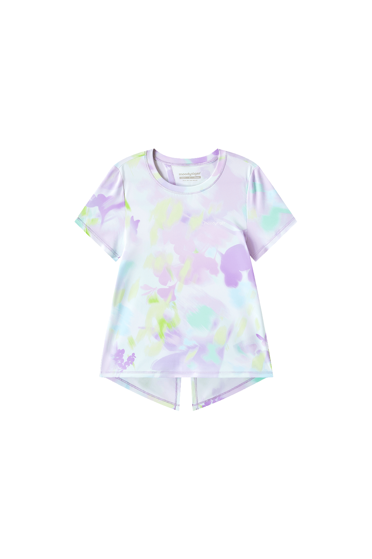 Mesh Open Back Tee **Bloom Romance Purple**