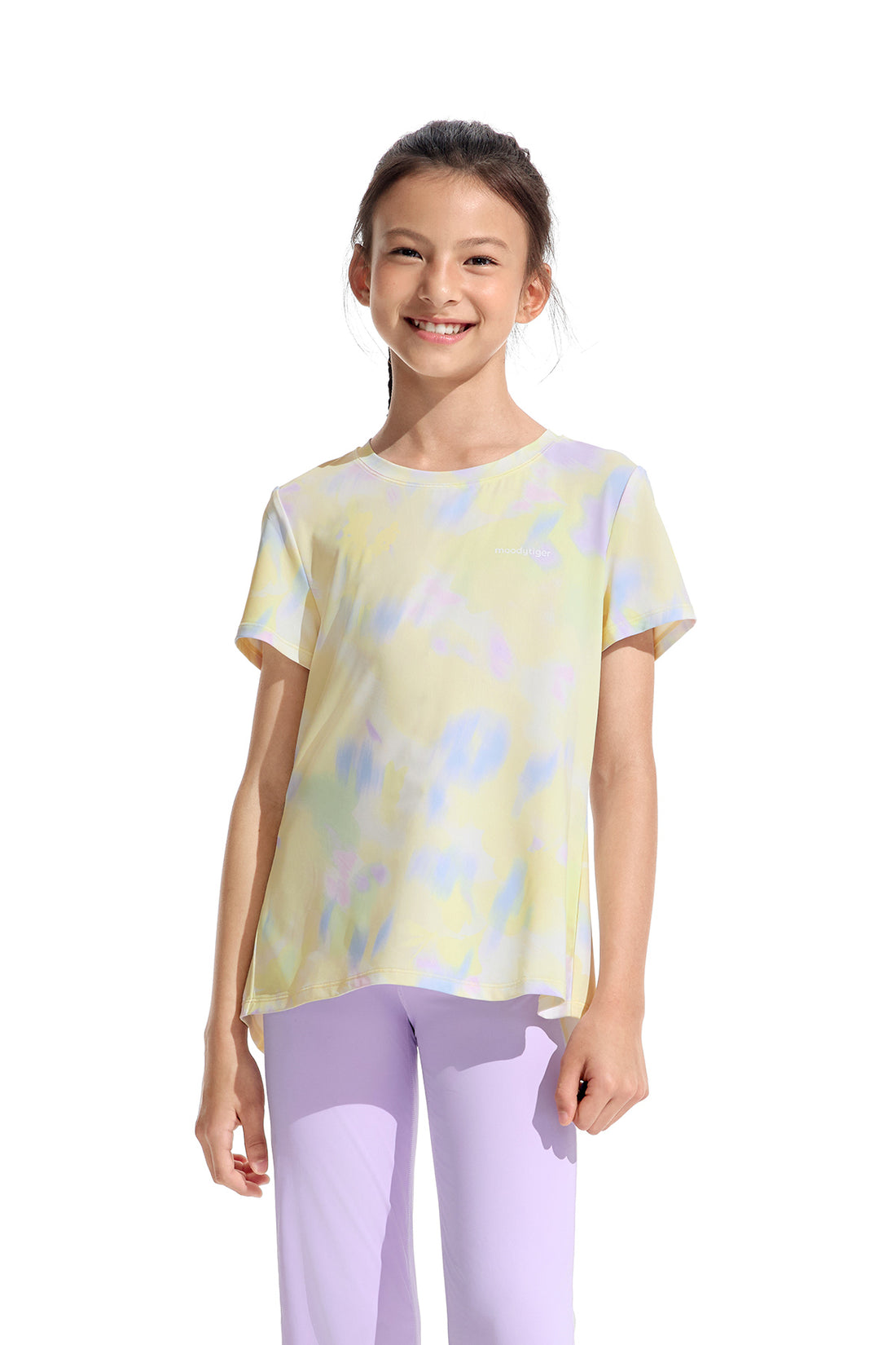 Mesh Open Back Tee **Bloom Romance Yellow**