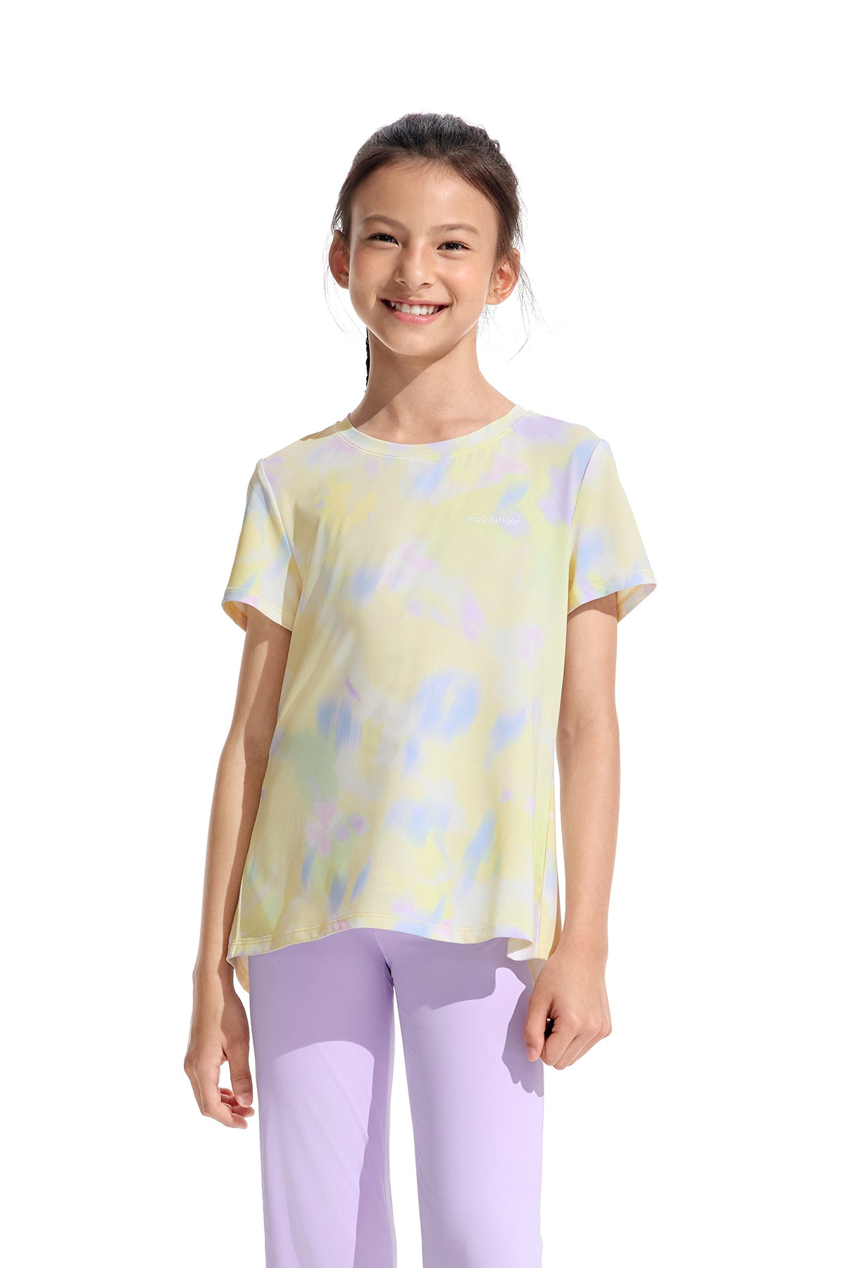 Mesh Open Back Tee **Bloom Romance Yellow**