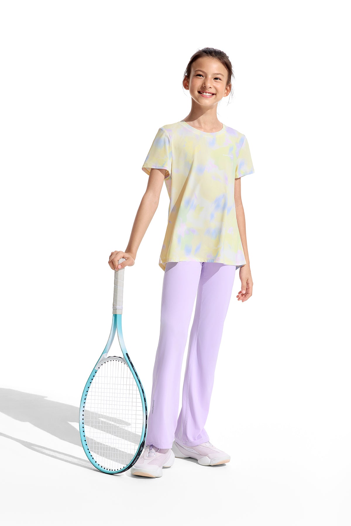 Mesh Open Back Tee **Bloom Romance Yellow**