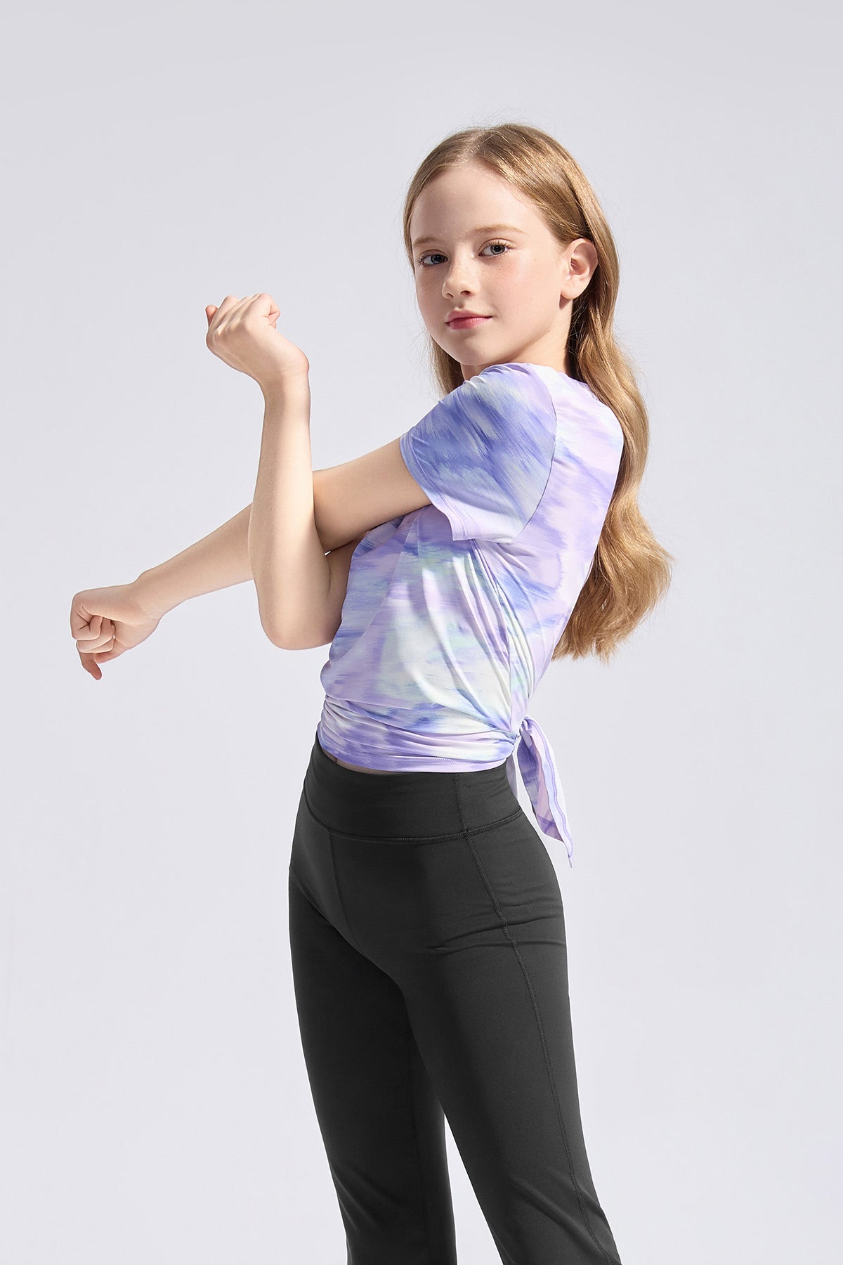 Mesh Open Back Tee **Dimension Purple**