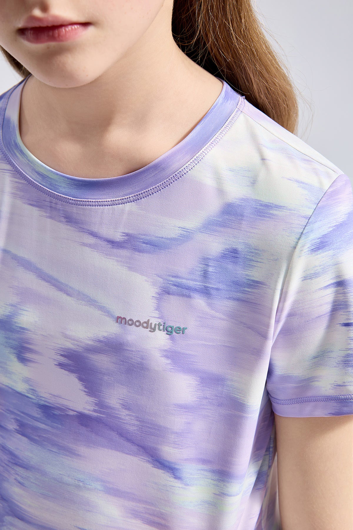 Mesh Open Back Tee **Dimension Purple**