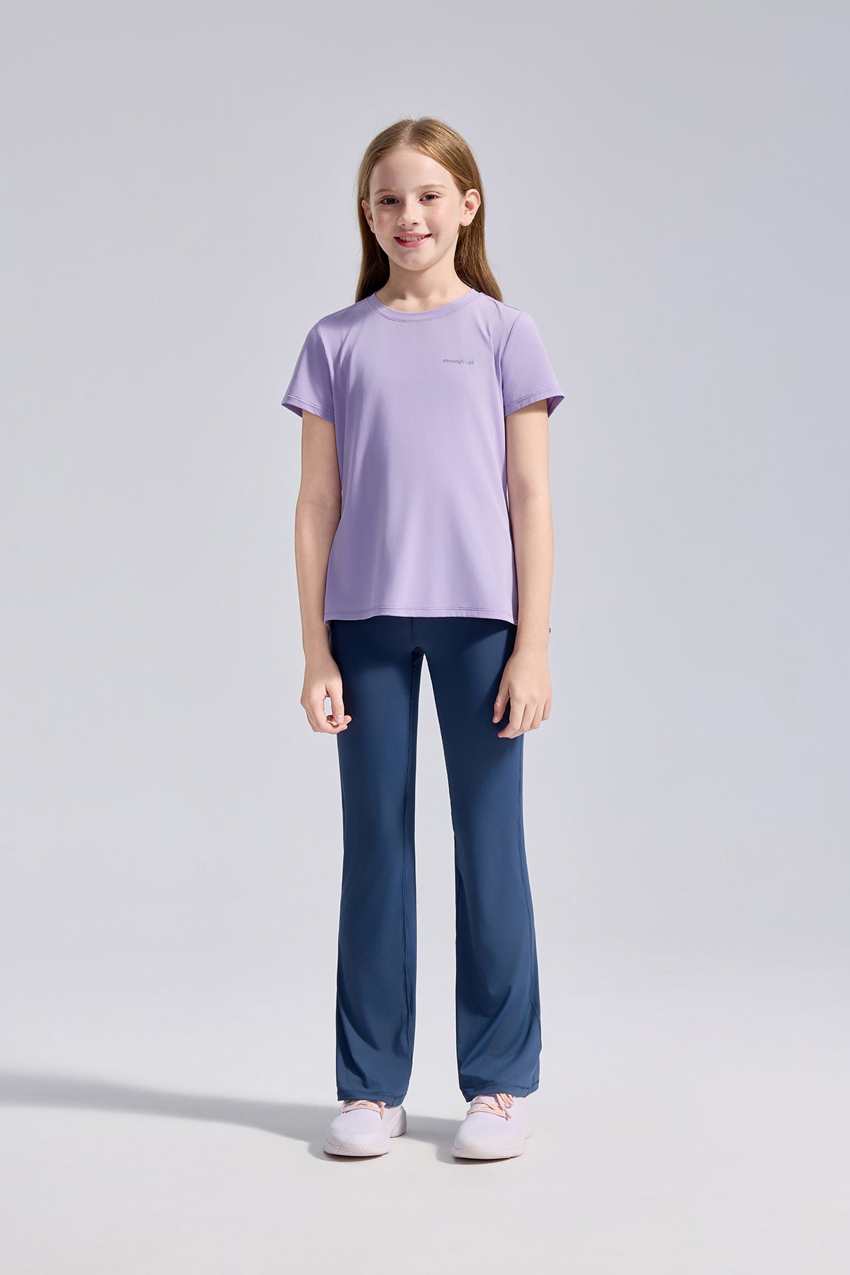 Mesh Open Back Tee **Lavender**
