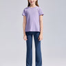 Mesh Open Back Tee **Lavender**