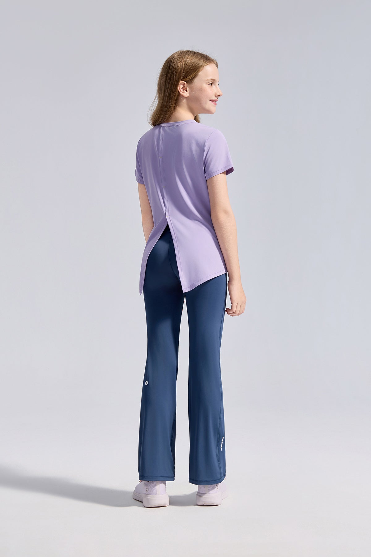 Mesh Open Back Tee **Lavender**