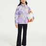 Mosaic Printed Sherpa Jacket **Skyrealm Purple**