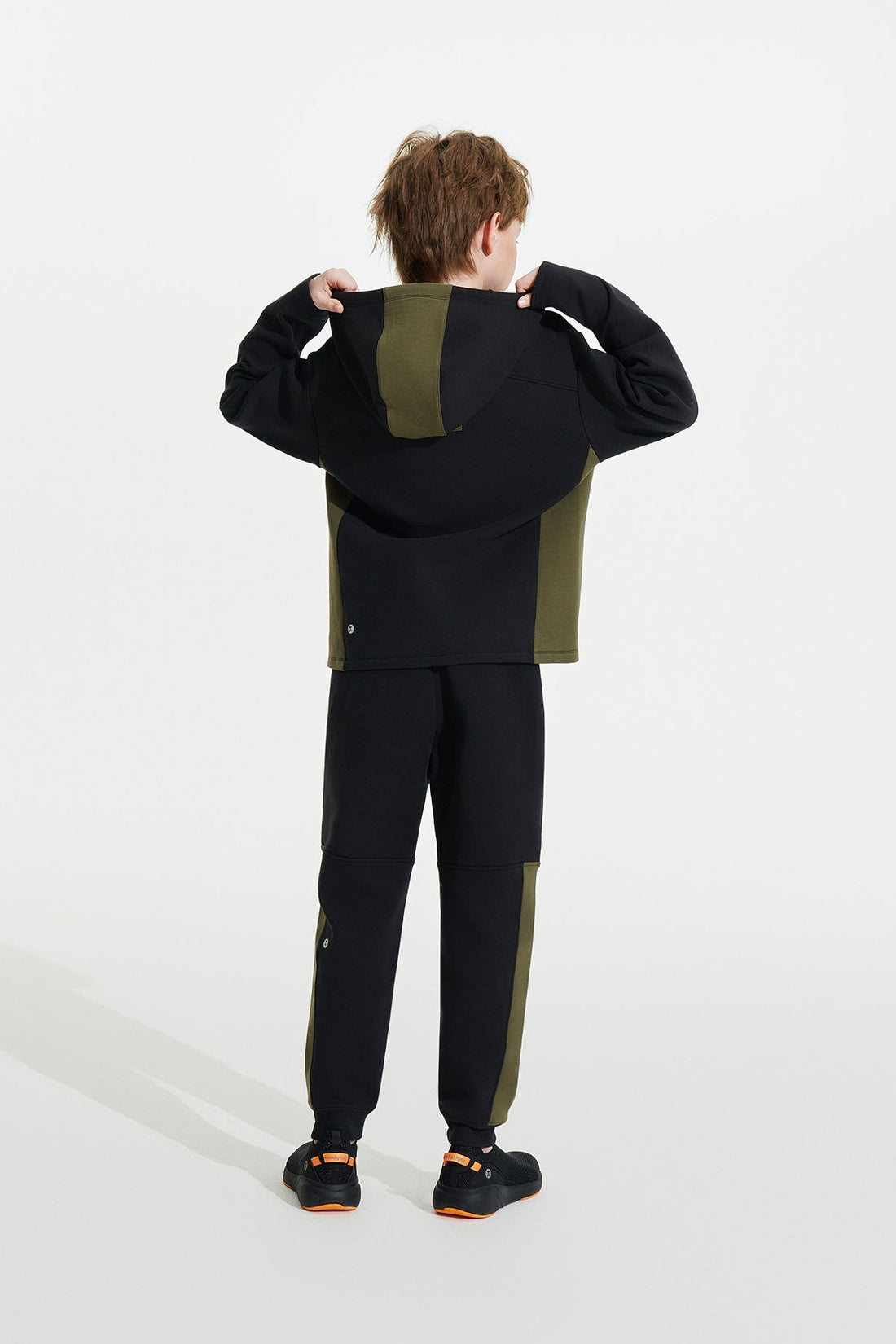 Neoprene Colour Blocking Pants **Charcoal Black**