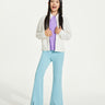 Neoprene Flare Pants **Milky Blue**