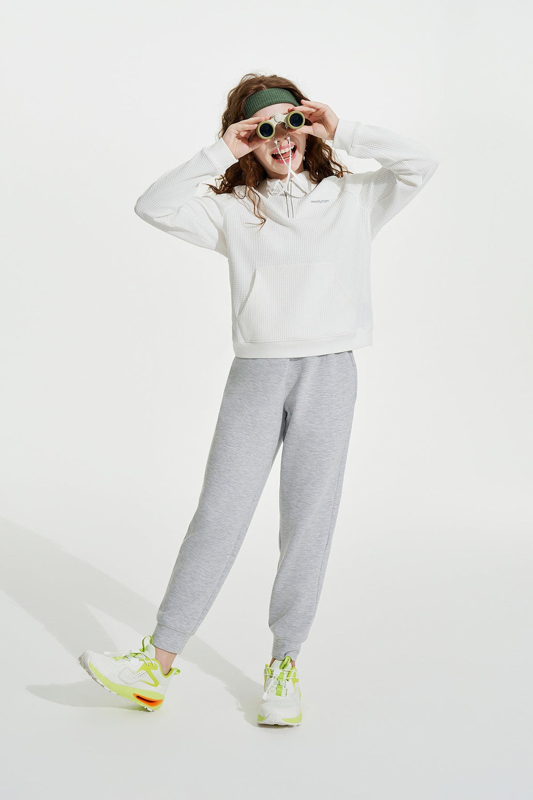 Neoprene Taper Pants  **Ice Gray**