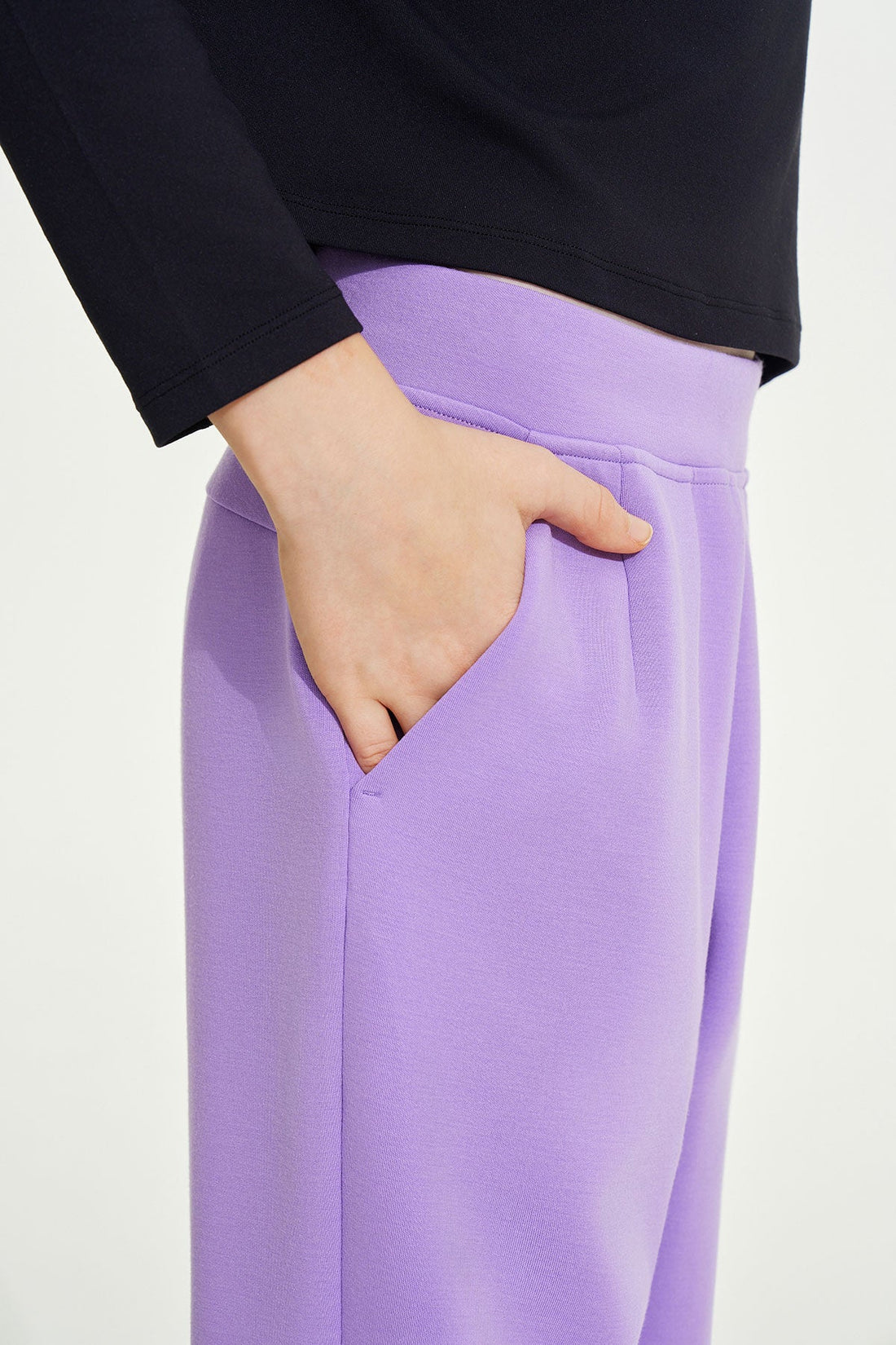 Neoprene Taper Pants  **Jacaranda**