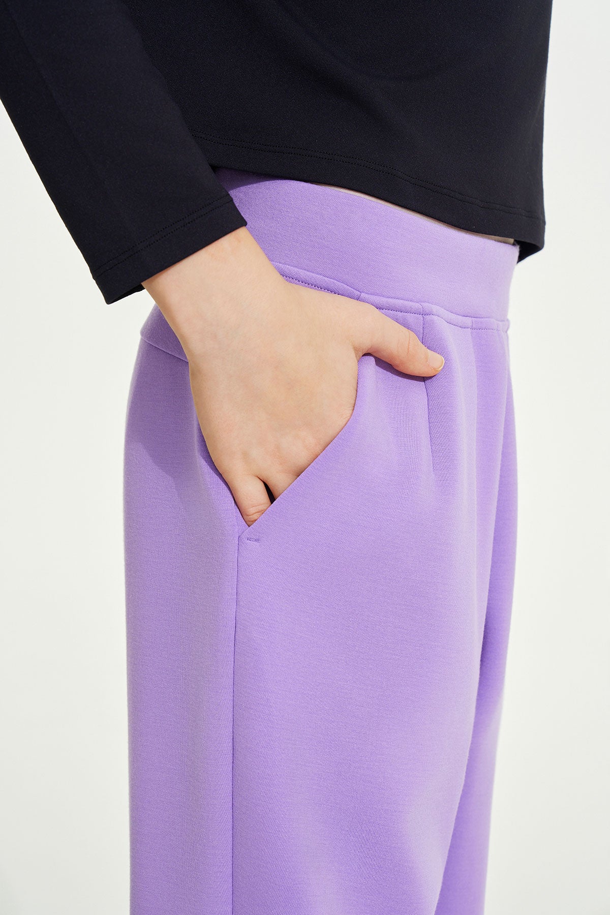 Neoprene Taper Pants  **Jacaranda**