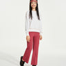 Pocket Flare Pants **Cranberry**