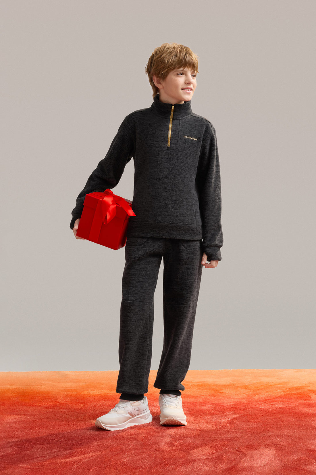 Polar Fleece Sweater **Charcoal Black**