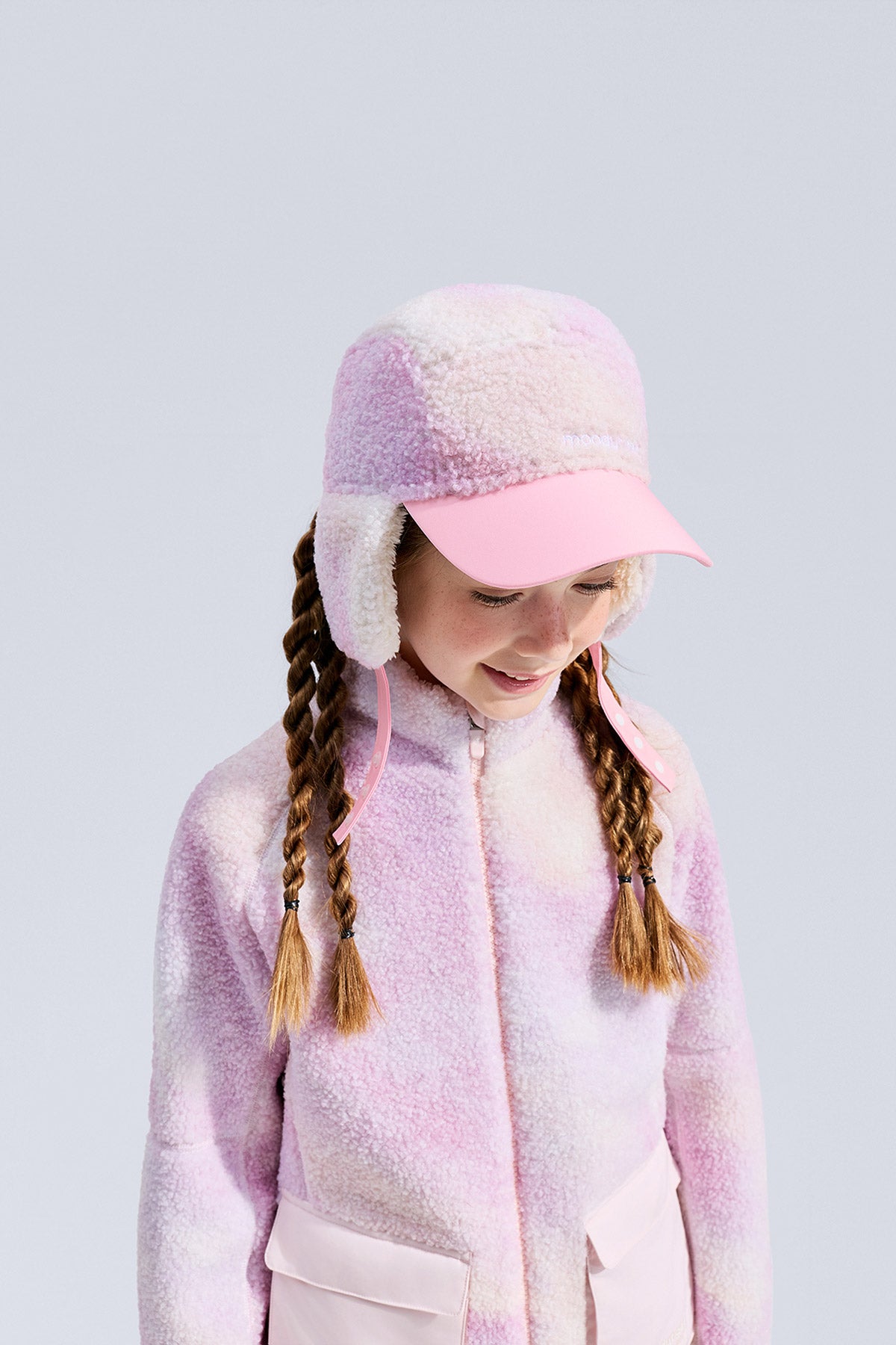 Printed Fleece Cap **Chasing Light Pink**