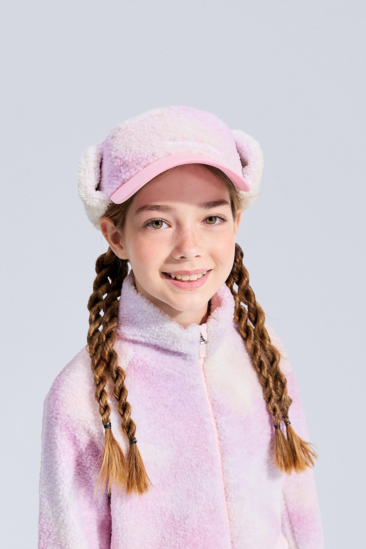 Printed Fleece Cap **Chasing Light Pink**