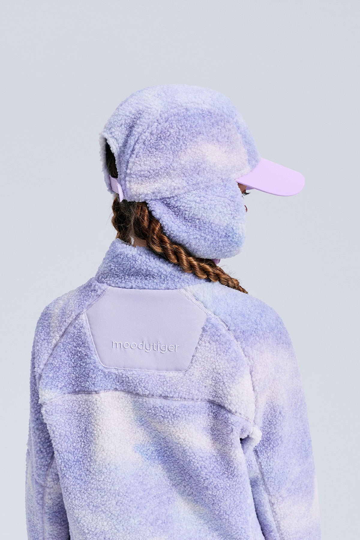 Printed Fleece Cap **Chasing Light Purple**