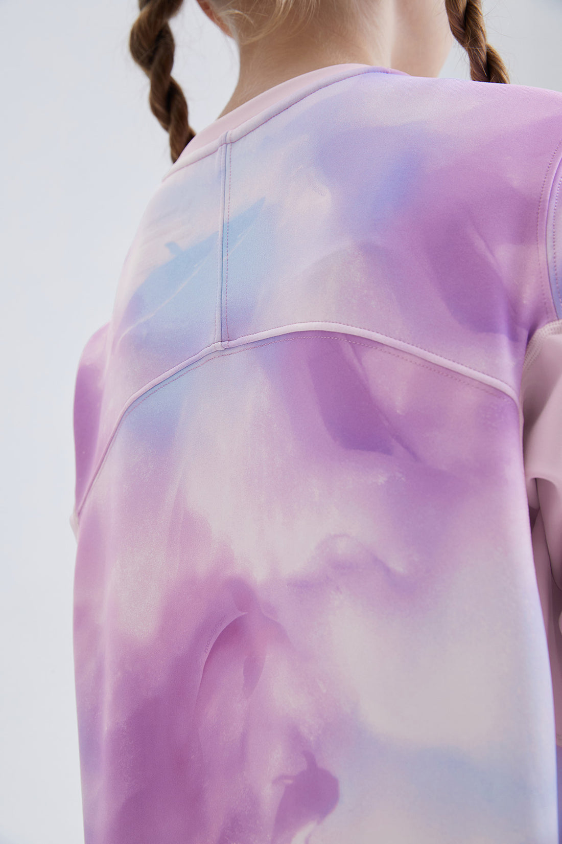 Printed Neoprene Pullover **Elf Purple**