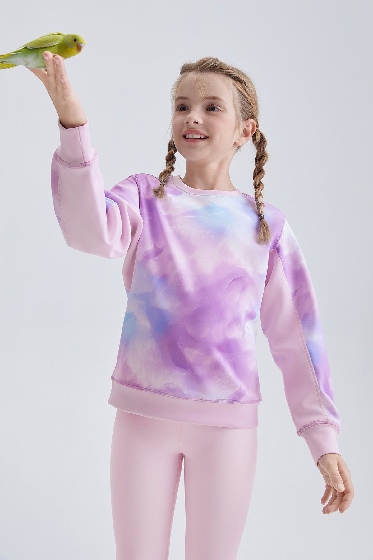 Printed Neoprene Pullover **Elf Purple**