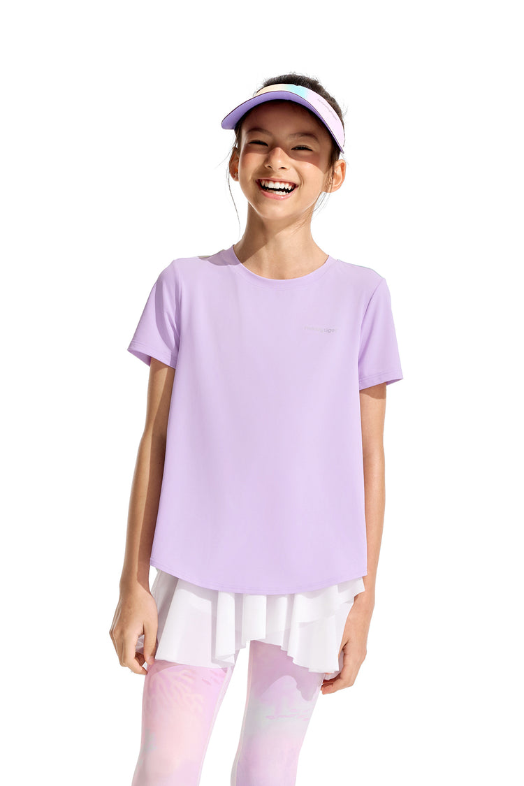 Printed Short Sleeve **Taro Purple**