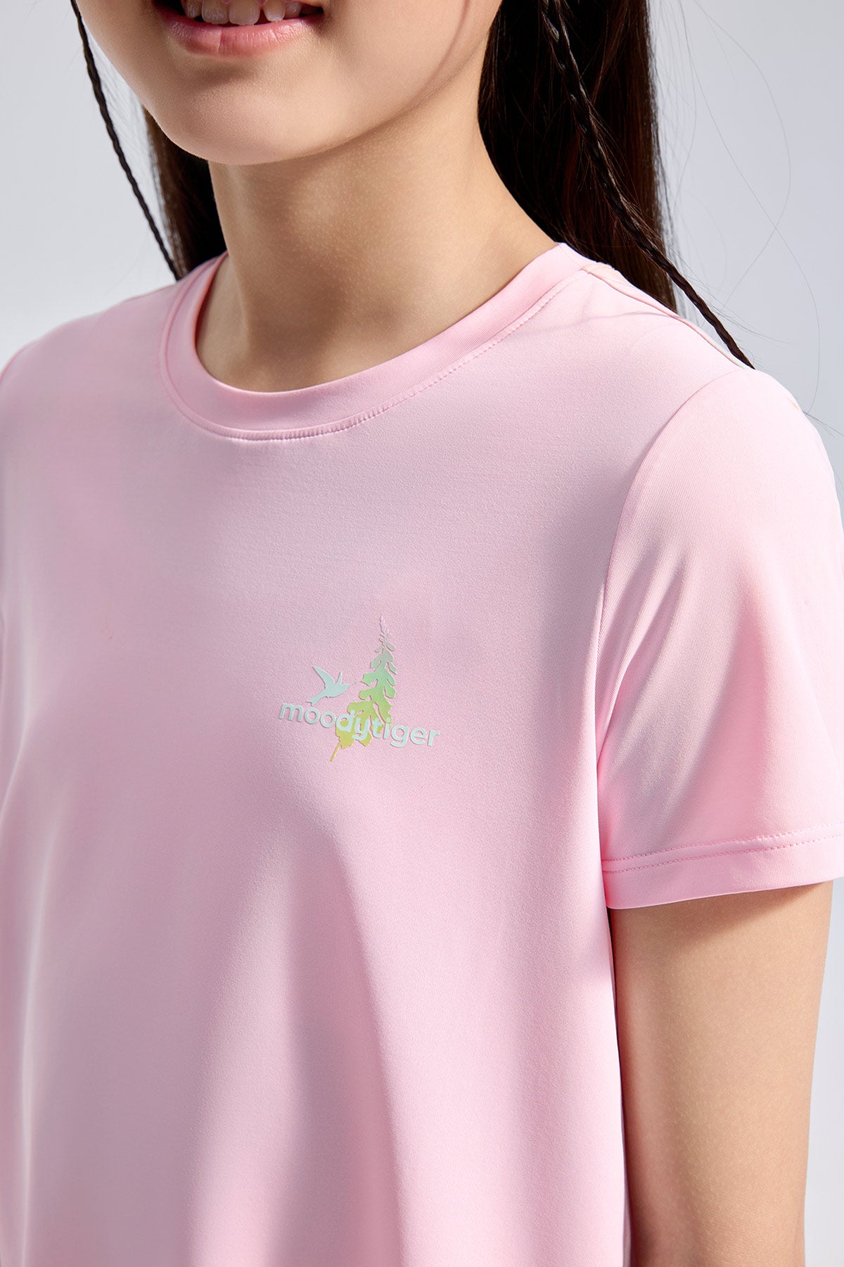 Printed Short Sleeves **Pink Diamond**