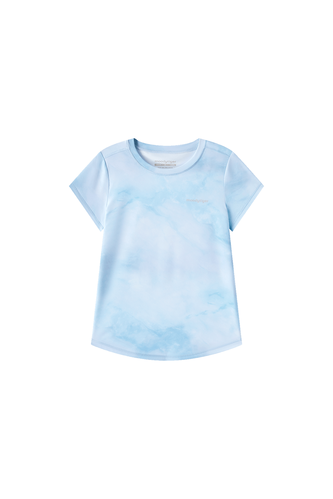 Printed Short Sleeves **Variegated Blue**